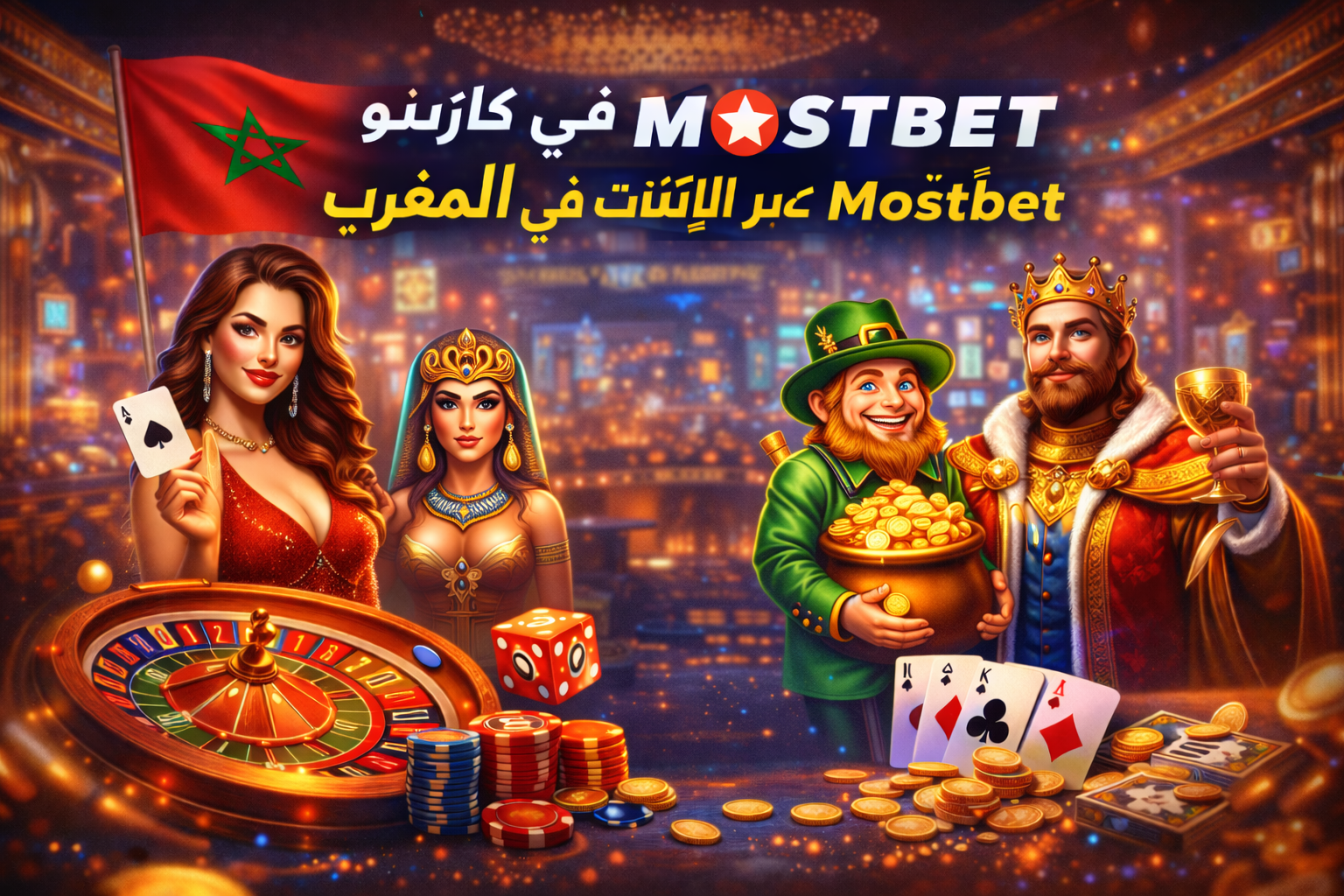 ردهة الألعاب في كازينو Mostbet عبر الإنترنت في المغرب