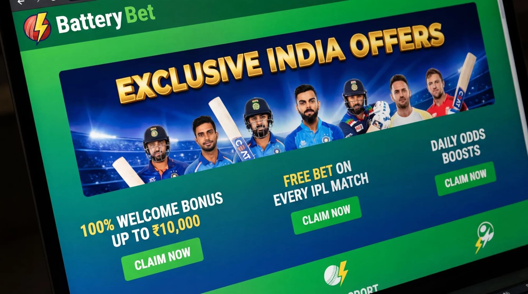 The Best Cricket Betting Offers on the Battery Bet Website in India