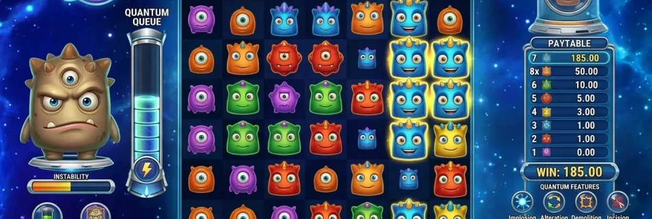 The official version of Reactoonz reveals its cluster payouts and alien-themed bonuses